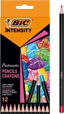 BIC Intensity Premium Colouring Pencils for Adults and Children, Colouring Penci