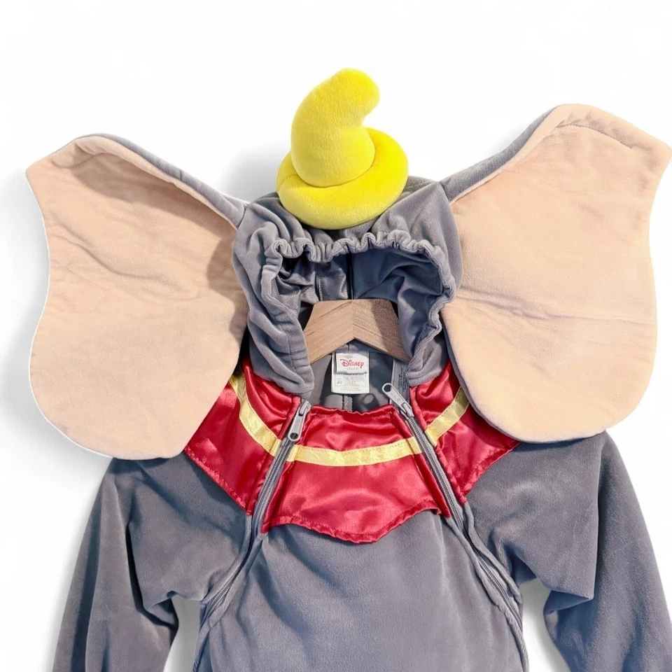 Disfraz De Colección Disney Store Peluche Dumbo Elefante Volador 18-24M Con Capucha Halloween Foto 2 de 4