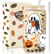 Ghost Cups, 16 oz Cute Halloween Cup