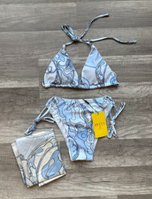 Emilio Pucci Bikini Swimsuit Blue Size Small New With Tags