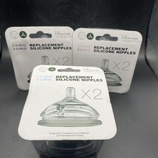 ComoTomo Silicone Replacement Nipples SEALED 2 Pack X 3 6 Total Baby Bottle