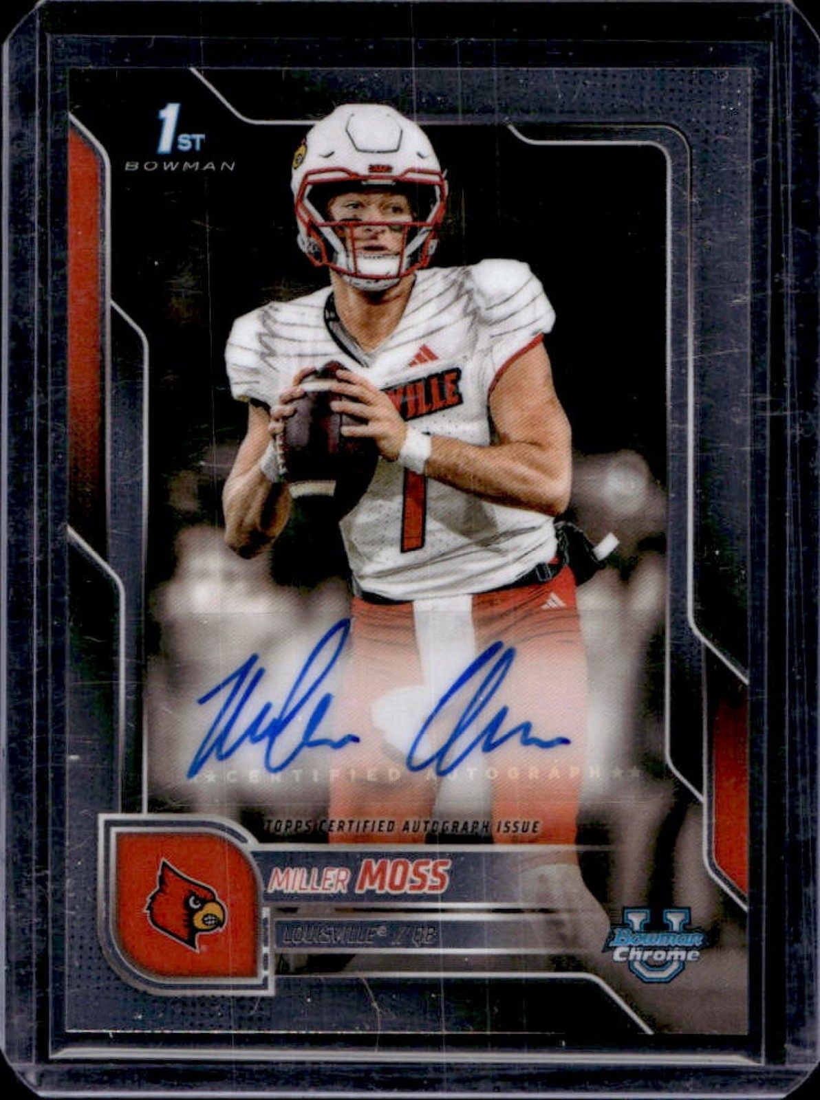 2025 Bowman Chrome U Miller Moss Prospect Auto #BCA-MMO Cardinals