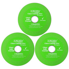 3Pcs 4" Glass Cutting Disc, Diamond Blade for Angle Grinder