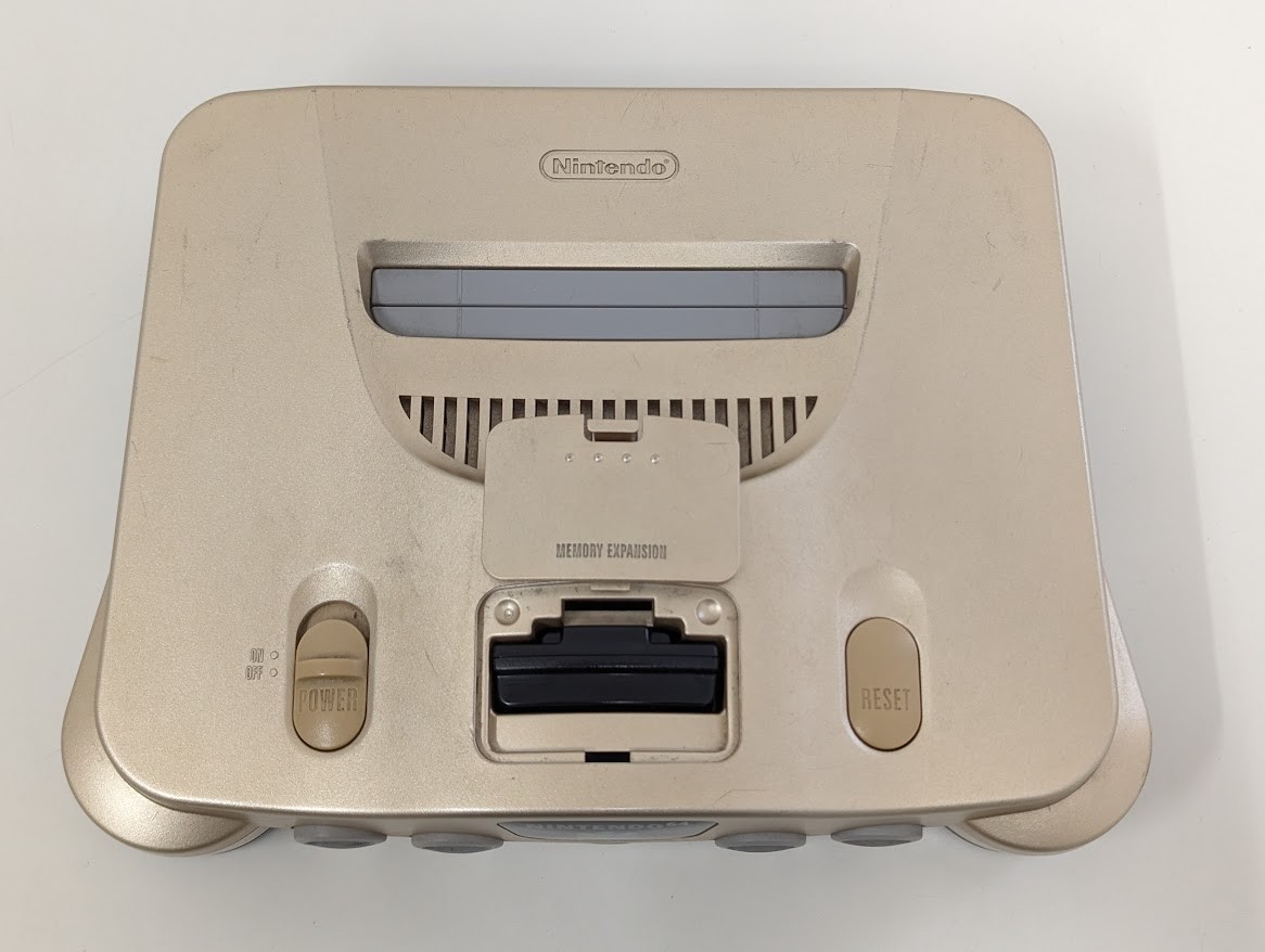 Z465 Nintendo 64 console controller Gold Limited N64 USED SET