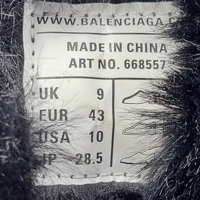 Balenciaga Track Hike High Faux Fur Lined Sneakers Boots 668557