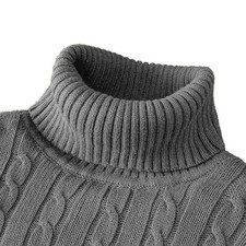 Men's Turtleneck Soft Sweater 2023 Warm Knitted Autumn/winter Pullover Jumper