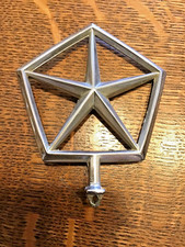 Chrysler Dodge Plymouth Pentastar Hood Ornament Emblem Oem Chrome