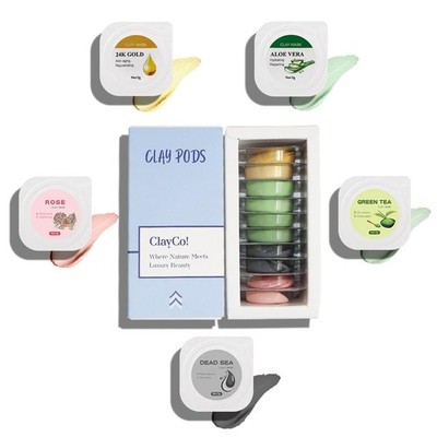 Clay face mask variety skincare kit