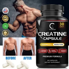 Creatine Monohydrate 90 Capsules - Muscle Explosion,Endurance/Energy,Fitness