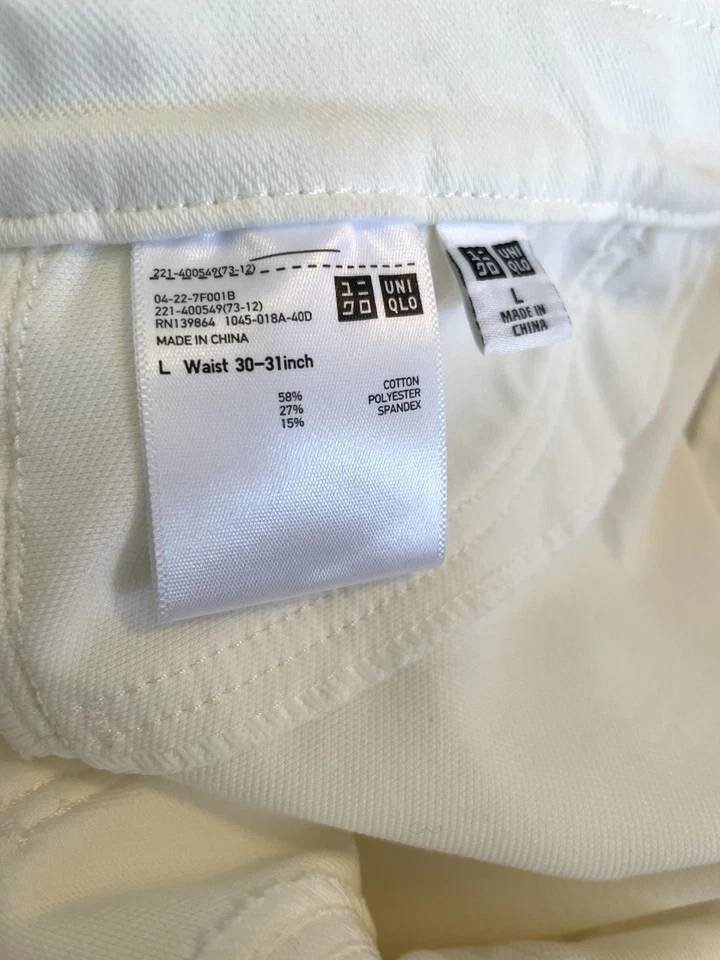 Jeggings Uniqlo blancos, grandes para mujer Foto 4 de 4