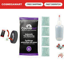 Diy Tire Balancing Beads Kit For Light Duty Trucks - 4x3oz Bags Valve Caps To