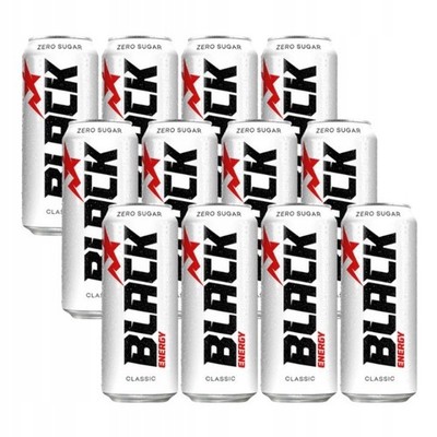 5901861002736 Black Energy Zero Sugar Classic Gazowany napój energetyzujący 500 