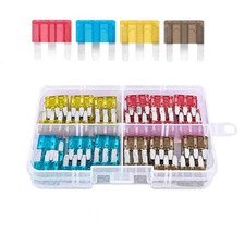 120pcs Mixed ATR Micro3 Blade 5A 7.5A 10A 15A Fuses Kit 3 Prong Automotive Car