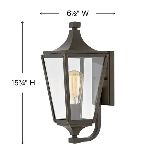 Hinkley Lighting 1290 Bronze Jaymes Single Light 15-3/4"H Outdoor Wall Sconce - Picture 5 of 5