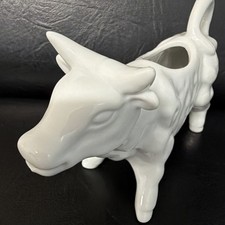 Vintage Cow Creamer Milk Jug White Ceramic Country Cottage Afternoon Tea Time 