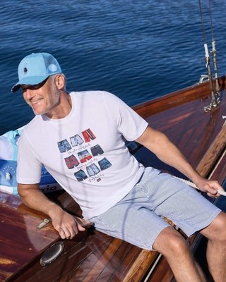 Seersucker Bermuda in maritimen Style Hajo Mode