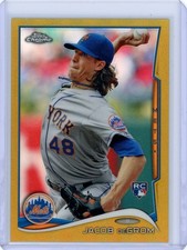2014 Topps Chrome Update Jacob DeGrom Rookie Gold Refractor /50 #MB-19 Mets