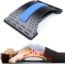 Back Stretcher Lumbar Support Board 3 Level Adjustable Spine Decompression Pain