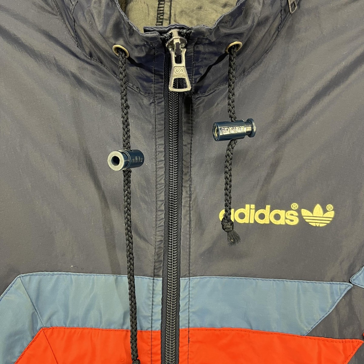 Vintage Adidas Jacket Mens Large Trefoil Windbreaker Ventex 80s