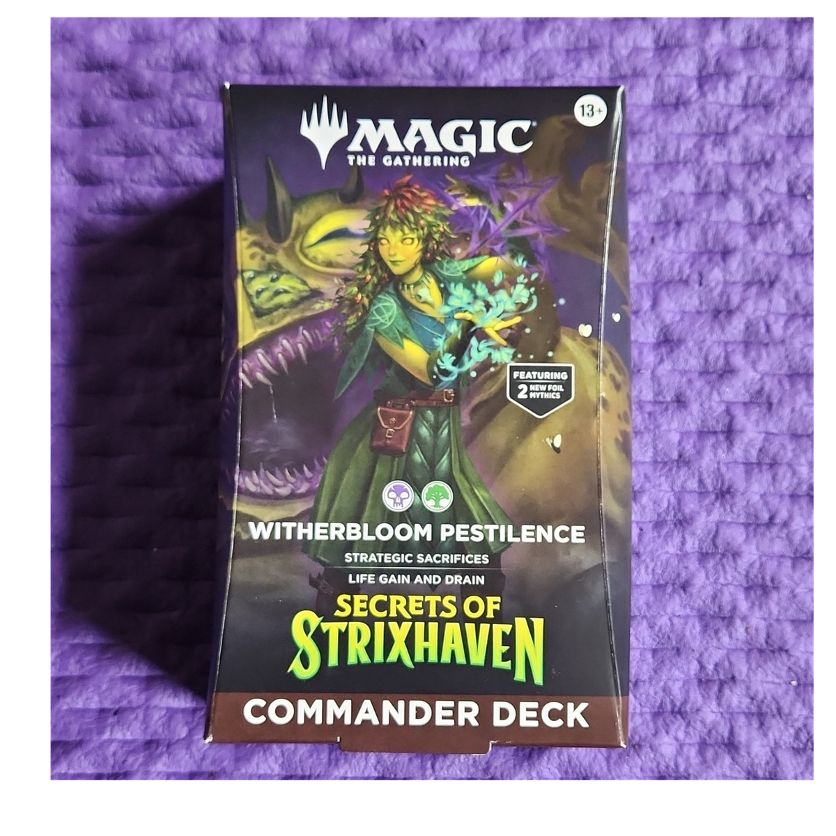 mtg witherbloom commander deck Amazon.com: Magic: The Gathering Strixhaven Commander Deck – Witherbloom  Witchcraft (Black-Green) : Toys & Games