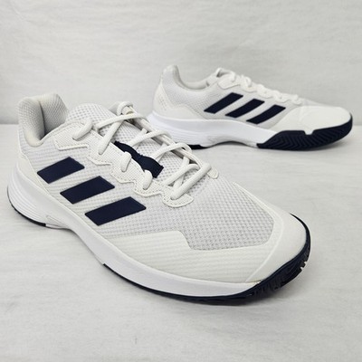 Adidas GameCourt 2 M Tennis Shoes HQ8809 White Team Navy Black Men's Size 9