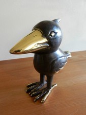 Bronze Rabe Vogel Figur