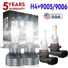 For Toyota Hilux 2004-2019 Combo LED Headlights Hi/Lo Beam + Fog Light Bulbs Kit