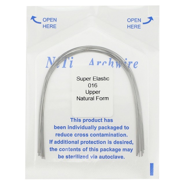 10pcs Dental Orthodontic Super Elastic Niti Arch Wires Natural Form