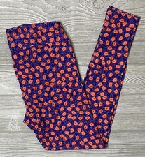NEW Vintage Lularoe TC Leggings Purple Pink Floral Flowers Tall  Curvy