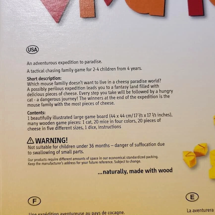 VIVA TOPO! Mouse Cheese Board Game 100% COMPLETE German Import Selecta Spielzeug - Image 4 of 4