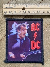  NEW OLD STOCK Vintage 80s Patch AC/DC Rock Band FREE SHIPPING Hard to Find
