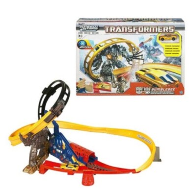 Transformers Speed Stars Bumblebee Track Set 2010 Hasbro Optimus Prime NEW w/Car