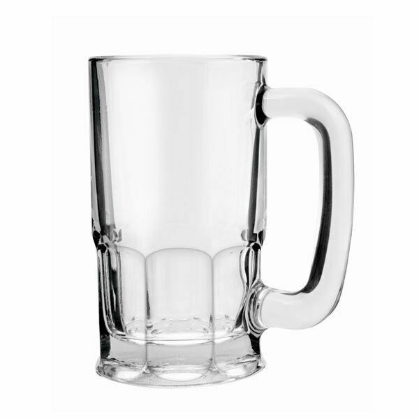 10oz Anchor Hocking Glass Beer Mug with Handles Beer Tankard Stein