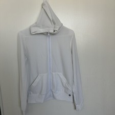 Lorna Jane Sweater Womens S White Hoodie Long Sleeve Workout Athletic Pullover