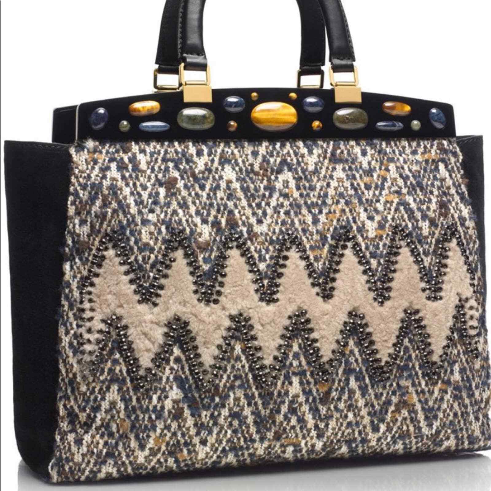 Tory Burch Attersee Chevron Satchel