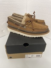 UGG 1106811 Dex Lace LEATHER SUEDE SHEEPWOOL Loafers Shoes Moccasin Men Sz 8.5
