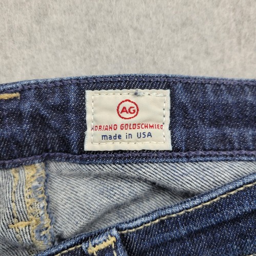 Pantalones de mezclilla Adriano Goldschmied Ballad para mujer 27 ajustados tiro bajo bordado - Imagen 3 de 12