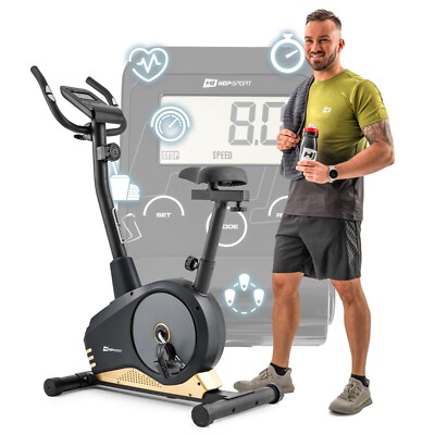 Hop-Sport Heimtrainer HS-2080 Trimmrad Fitnessgerät Pulsmessung Flaschenhalter