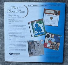 Creative Memories 12x12 Scrapbook BLACK Portrait Sleeves NEW 5 sheets