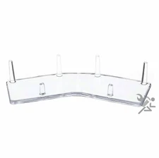 8" Paired 3-Peg Display Stand for Minerals Fossils and Geode Specimens, 2 Pack