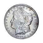1886 $1 Morgan Silver Dollar VAM 1 Line in 6 AU #