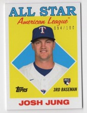 Josh Jung 2023 Topps Transcendent Through The Years Rookie Card /100 1988 88AS