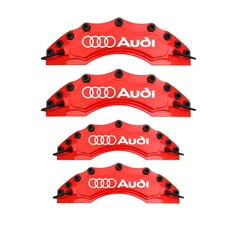Audi Brake Caliper Cover  ( 4pcs ) | 7 Different Color | Car Accessory | Red