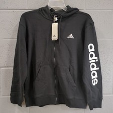 NEW Adidas Women's Size Large Essentials Linear Full-Zip Hoodie H3-2