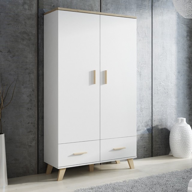 Bmf Scandi Wardrobe Scandinavian Nordic Style 110cm Wide For Sale