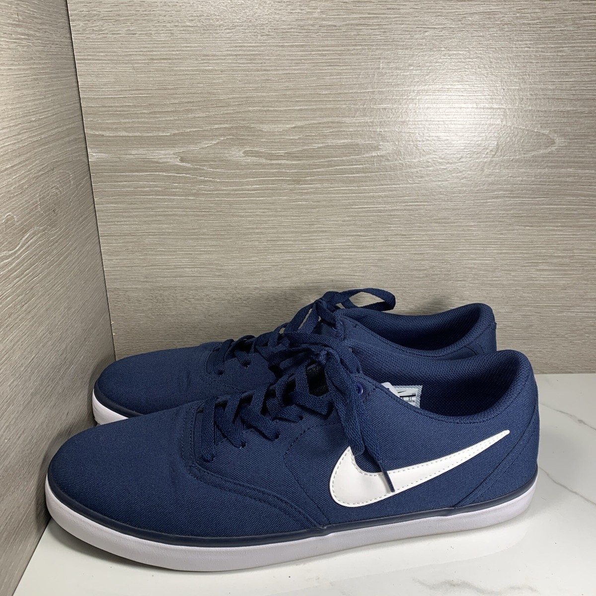 Nike SB Solarsoft Check Men's Size 13 Blue Canvas Low Top Shoes