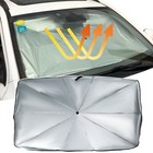 31" x 53" Car Fold Retractable Sun Shade Umbrella Windscreen Visor Block Parts