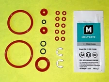 Jura OEM Brew Group & Drainage Valve O-Rings Complete Set
