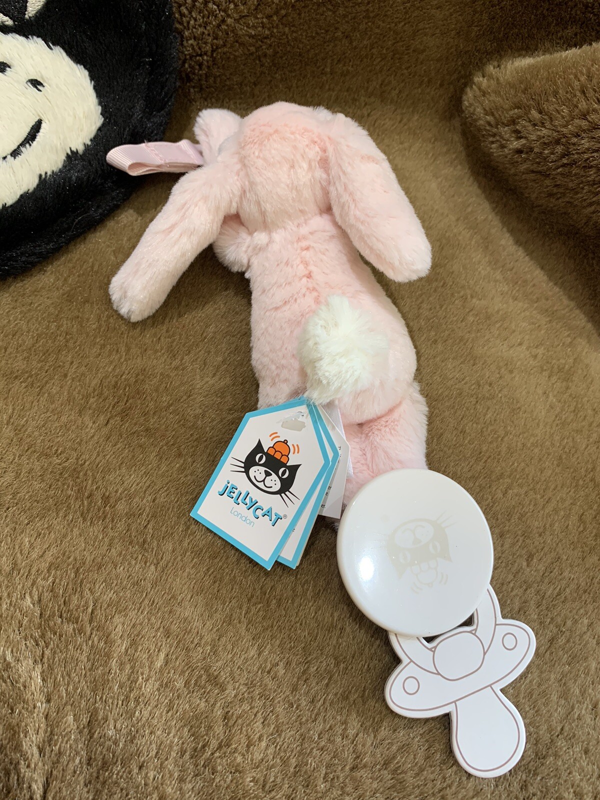 Jellycat Bashful Pink Dummy Holder Soft Toy Plush BNWT NEW DH4BP eBay