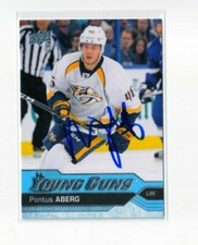 PONTUS ABERG autographed '16/17 NASHVILLE PREDATORS 